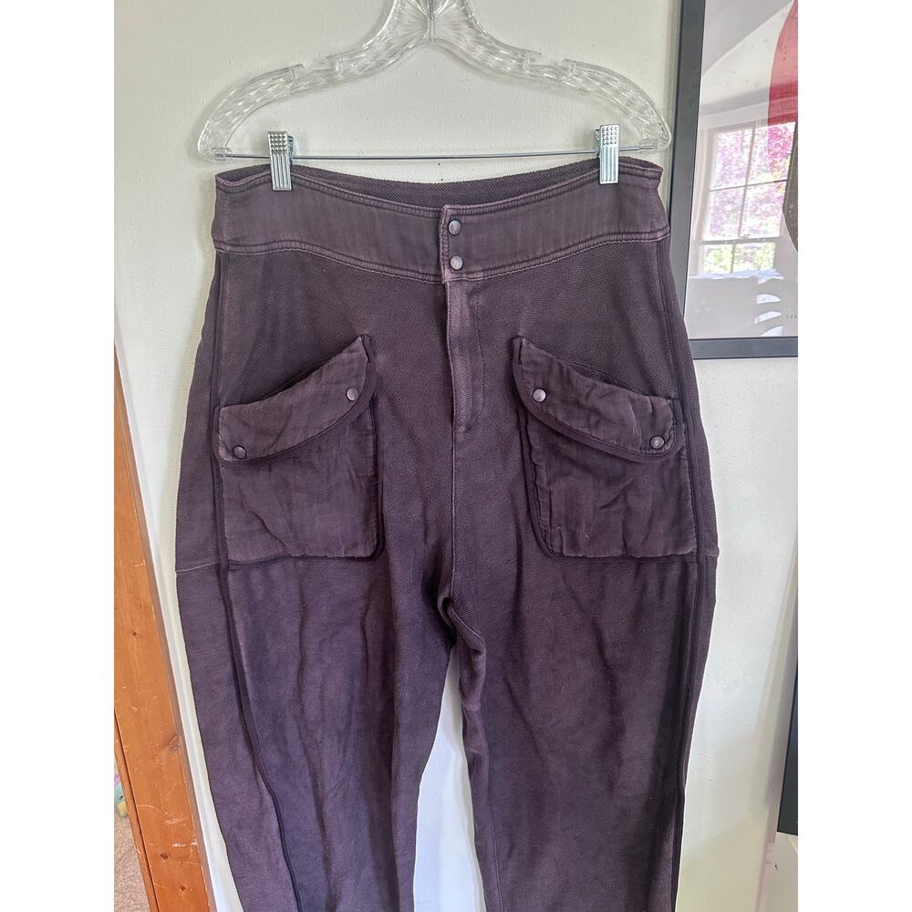 Free People FP Movement Timko Pants Espresso Dark Brown Wide Leg Oversized  M